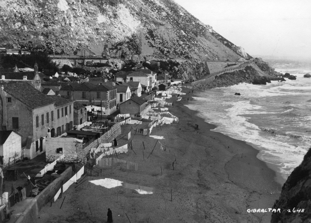 Strand, Gibraltar, ca. 1920s-1930s door Unbekannt