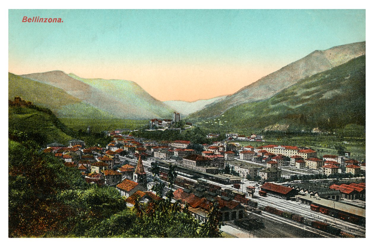 Bellinzona, Zwitserland door Unbekannt