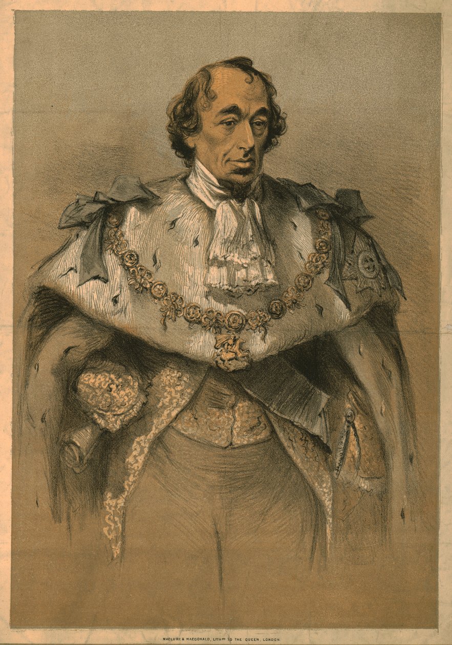 Benjamin Disraeli, ca. 1870 door Unbekannt