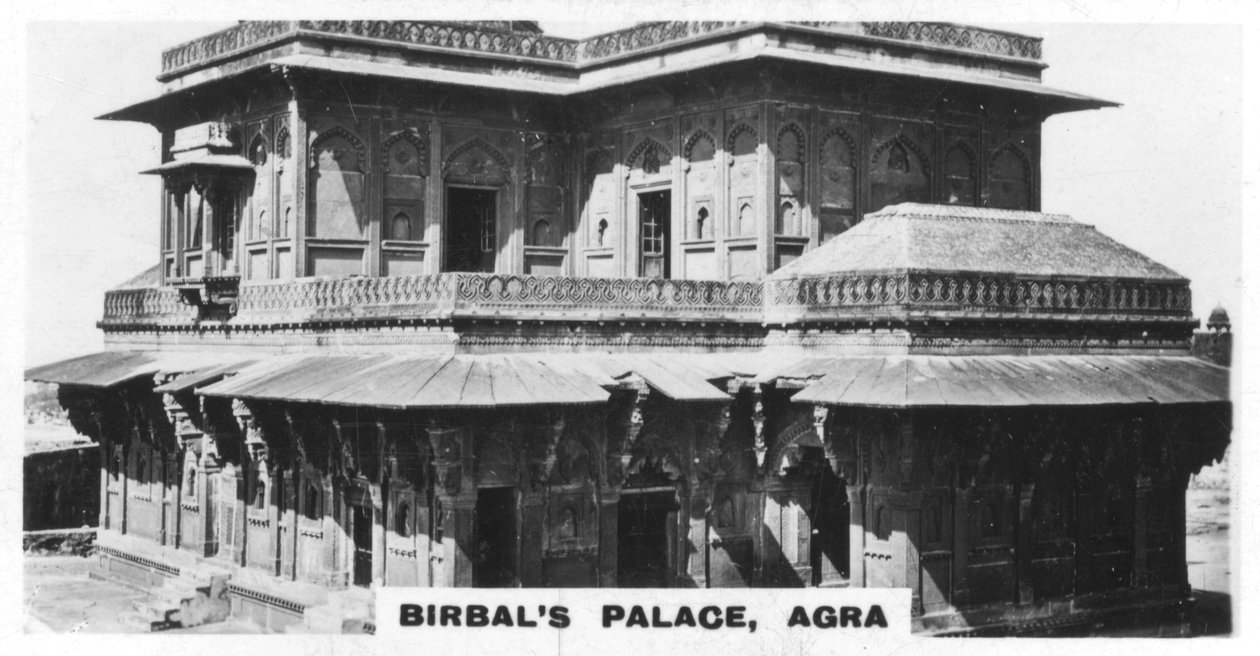 Birbals Paleis, Fatehpur Sikri, Agra, India, ca. 1925 door Unbekannt