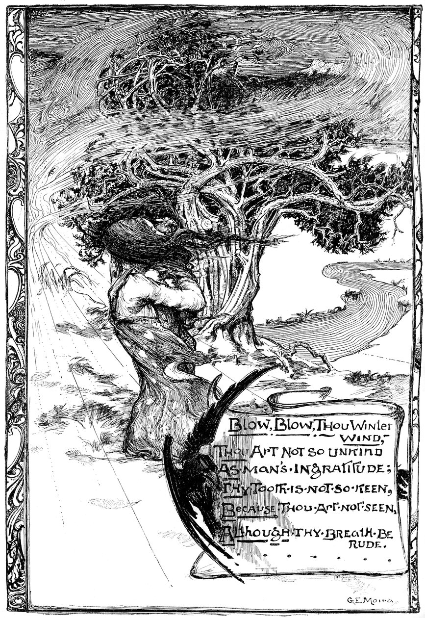 Blaas, blaas, jij winterwind, 1895 door Unbekannt