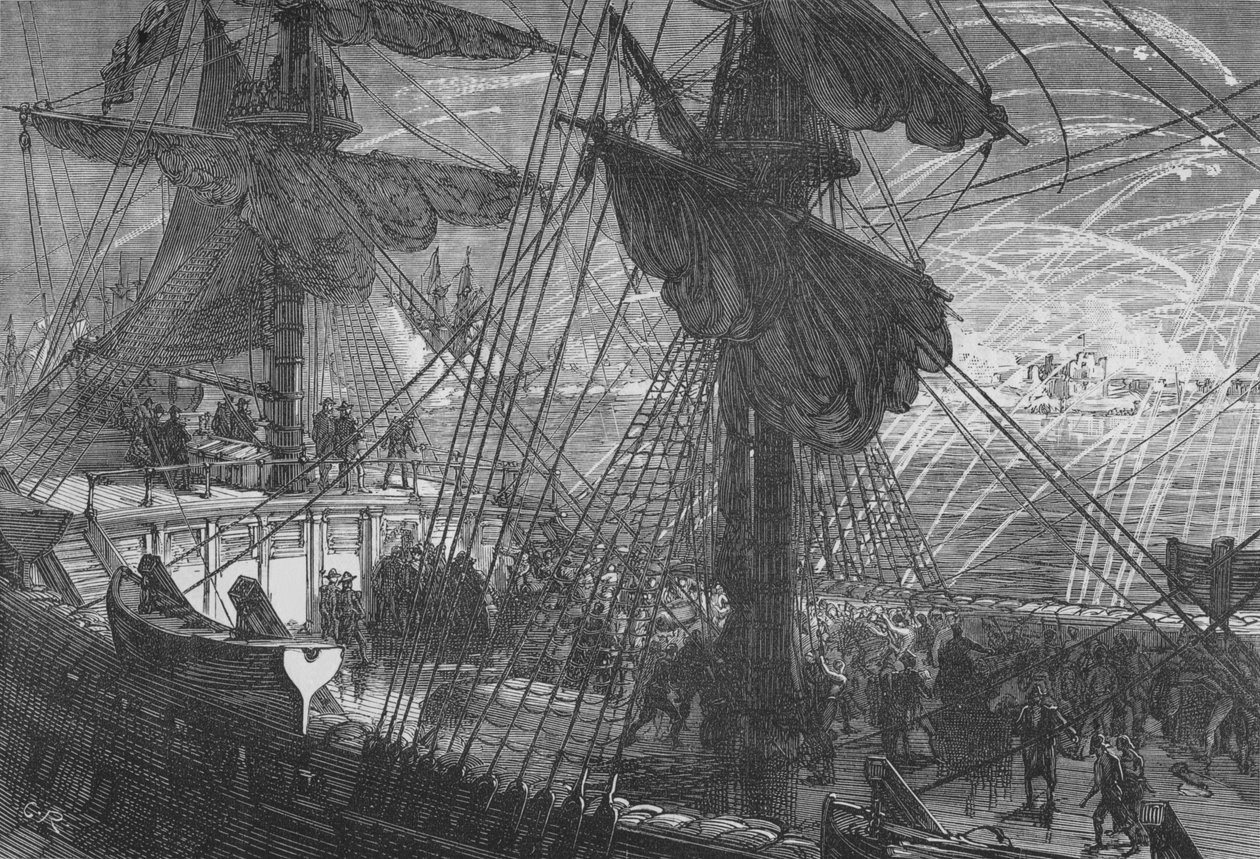 Bombardement van Vlissingen, c1880 door Unbekannt