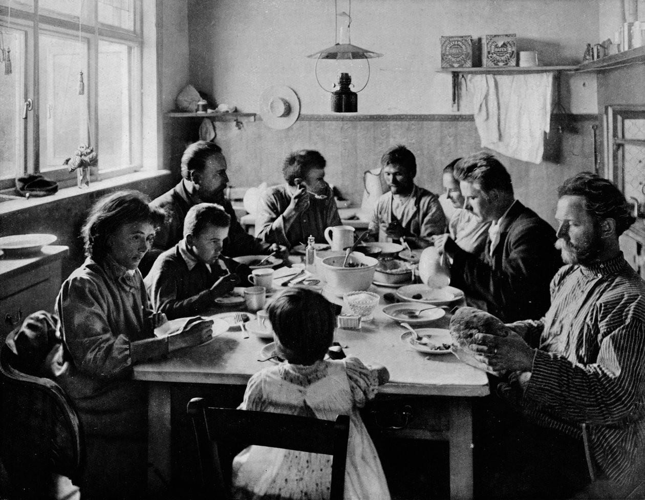 Ontbijttijd, c1910 door Unbekannt