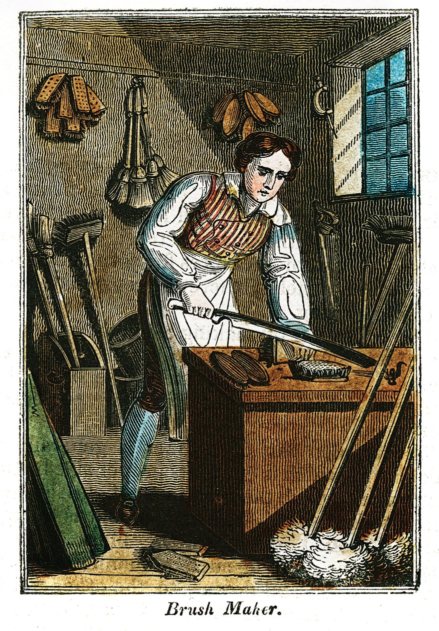 Borstelmaker, 1823 door Unbekannt