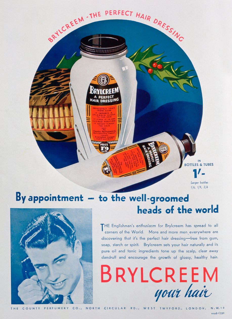 Brylcreem advertentie, 1938 door Unbekannt