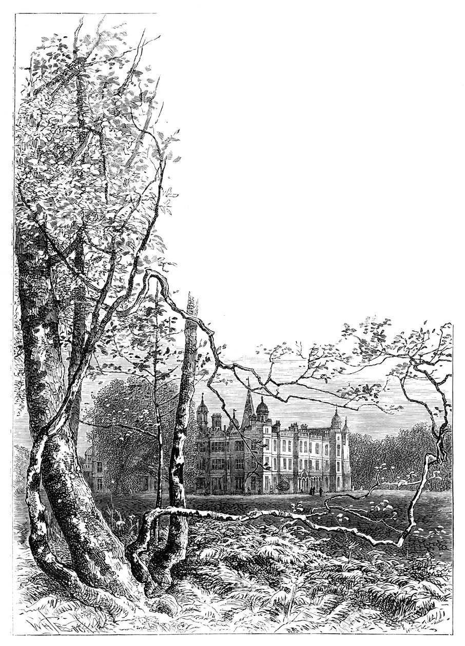 Burleigh House tuinen, Stamford, Lincolnshire, 1900 door Unbekannt