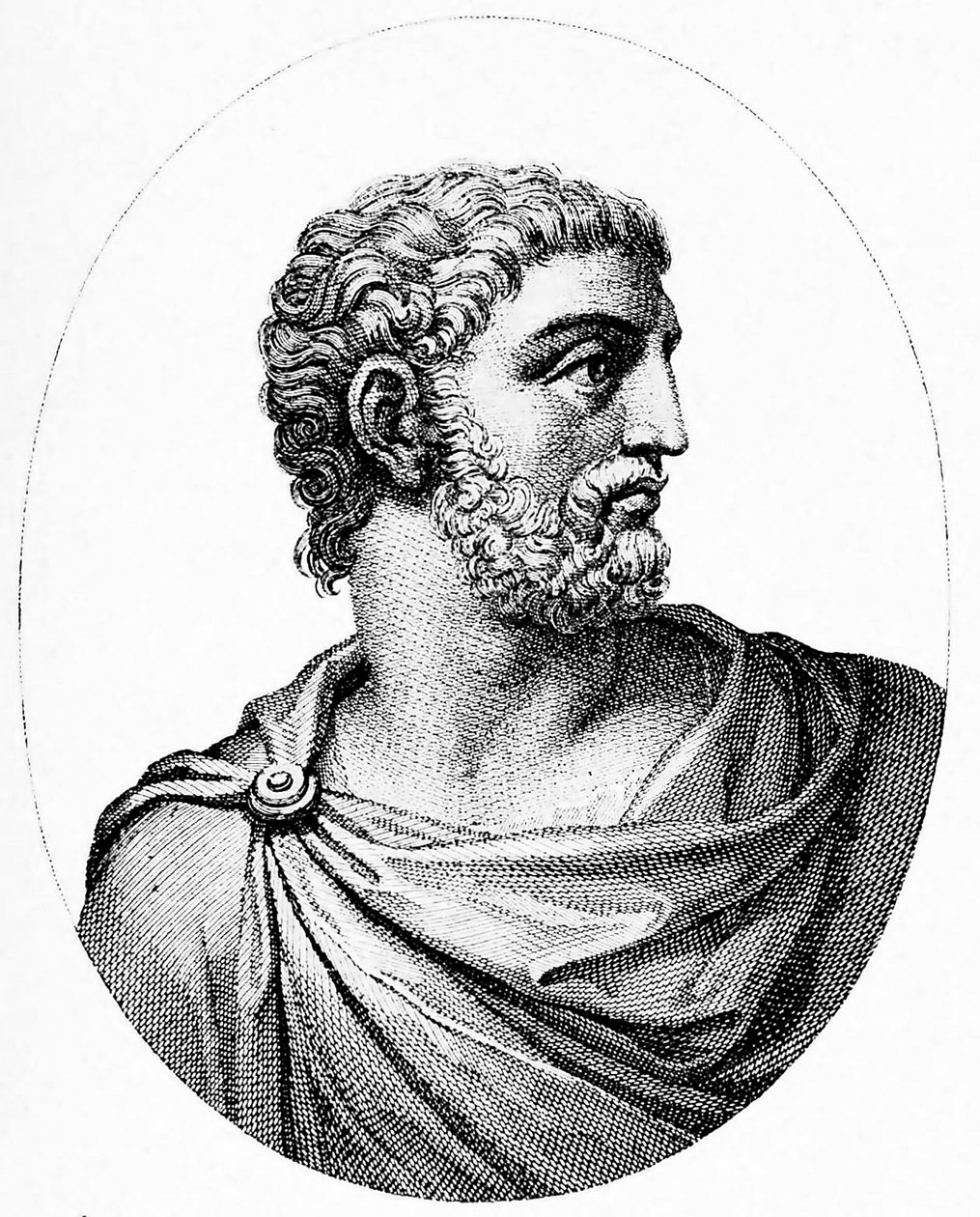 Buste van Alcibiades door Unbekannt