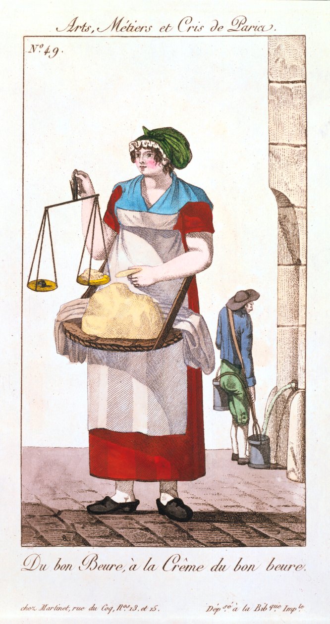 Boterverkoper, 1826 door Unbekannt
