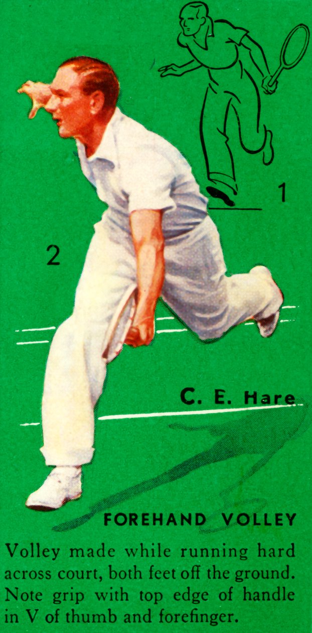 C. E. Hare - Voorhand Volley, c1935 door Unbekannt