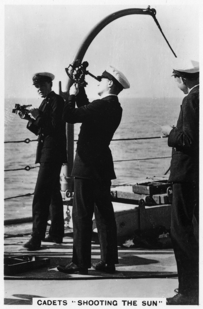 Cadetten die de zon schieten, Royal Navy College, 1937 door Unbekannt