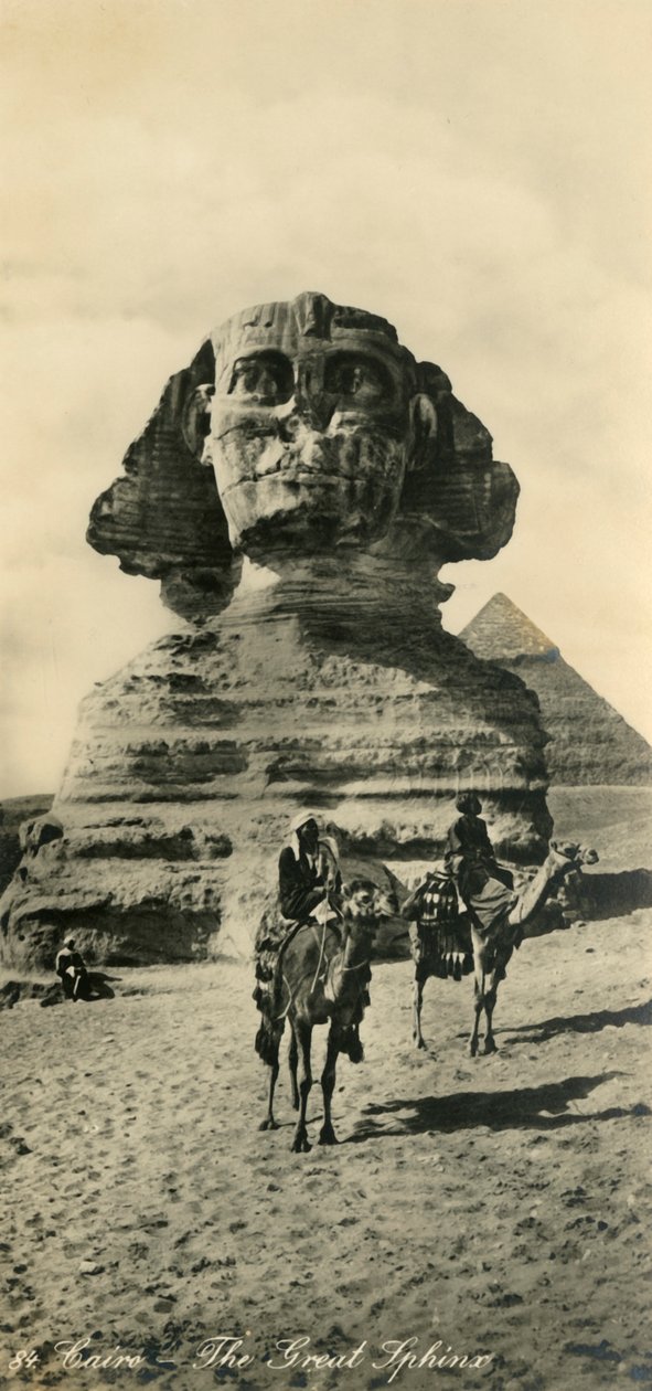 Caïro - De Grote Sfinx, ca. 1918-1939 door Unbekannt