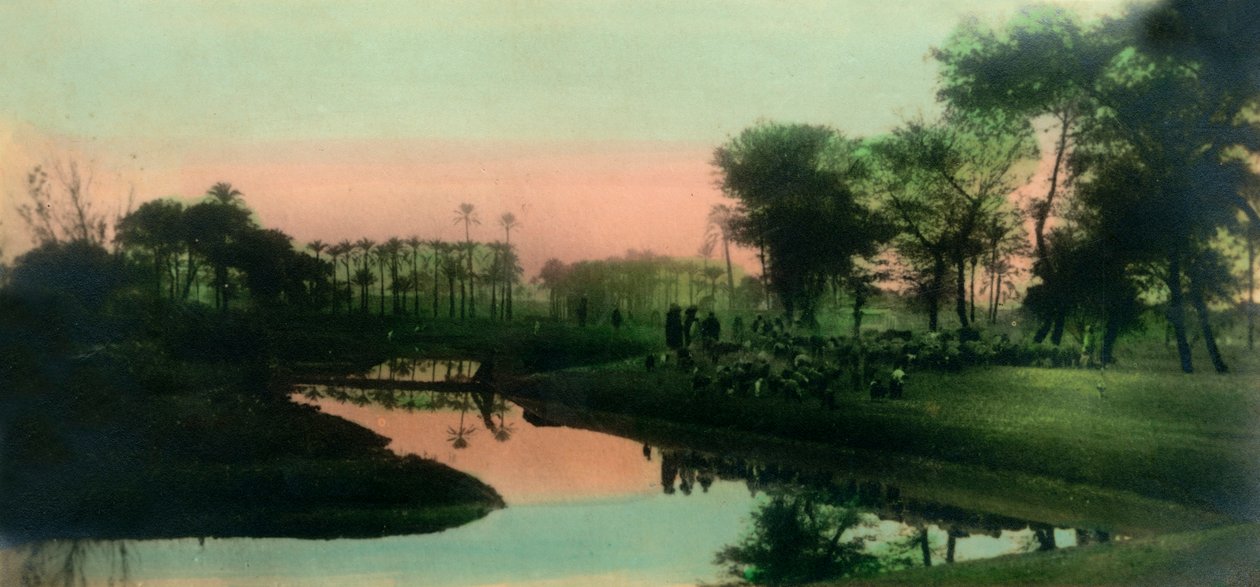 Caïro: Inheems dorp nabij Gizeh, c1918-c1939 door Unbekannt