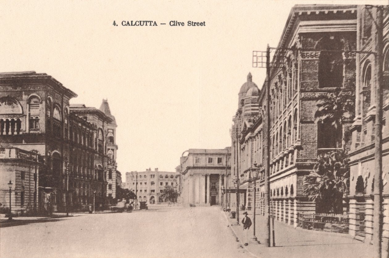 Calcutta - Clive Street, ca. 1900 door Unbekannt