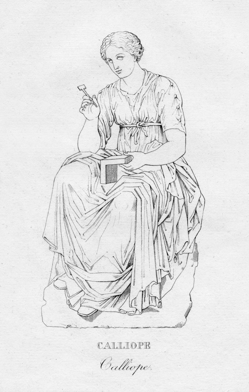 Calliope, ca. 1850 door Unbekannt