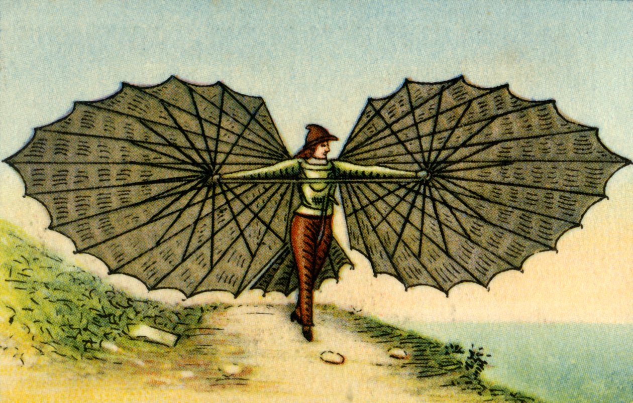 Caprettis vliegmachine, 1877, 1932 door Unbekannt