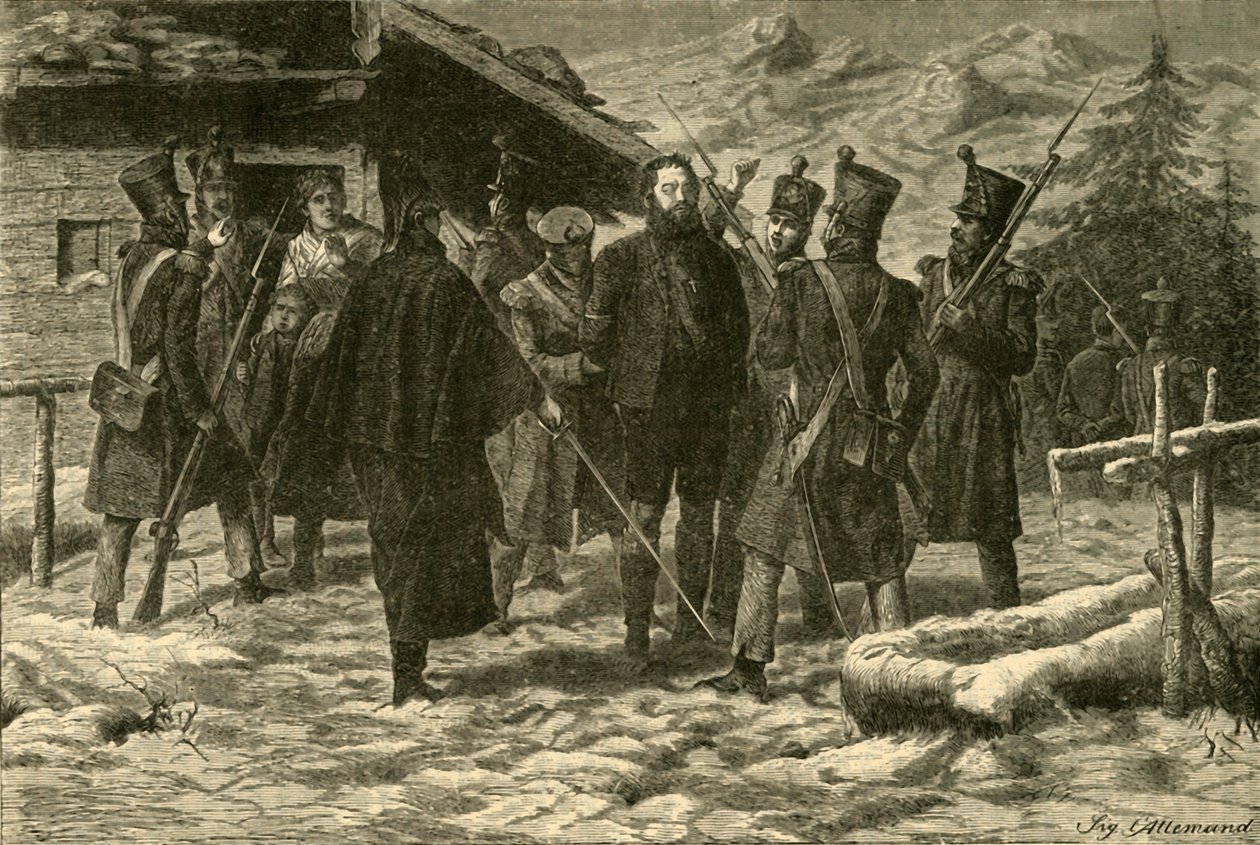 Gevangenneming van Andreas Hofer 1810, 1890 door Unbekannt