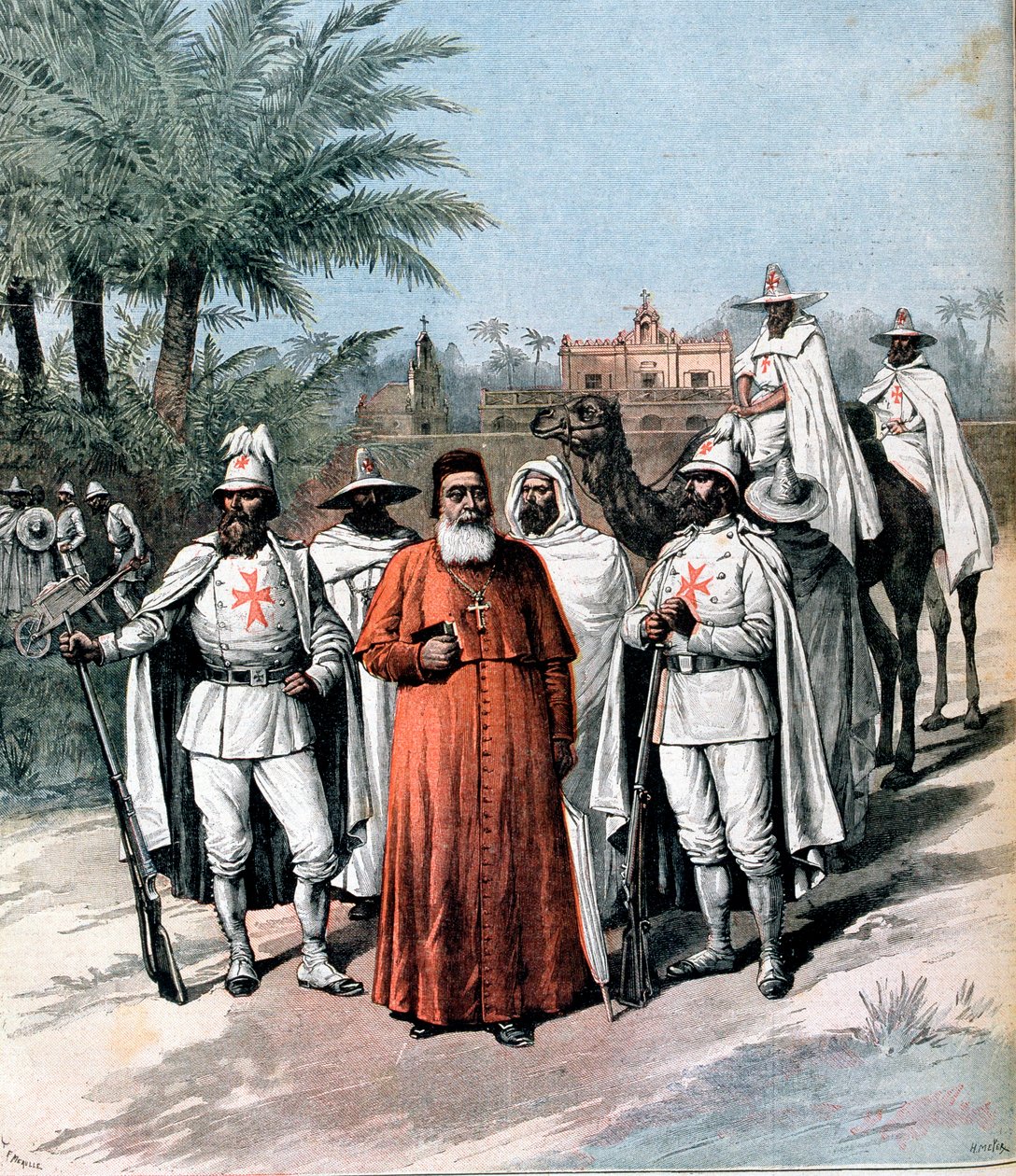 Kardinaal Lavigerie, oprichter van de Anti-Slavernij Vereniging, 1891 door Unbekannt