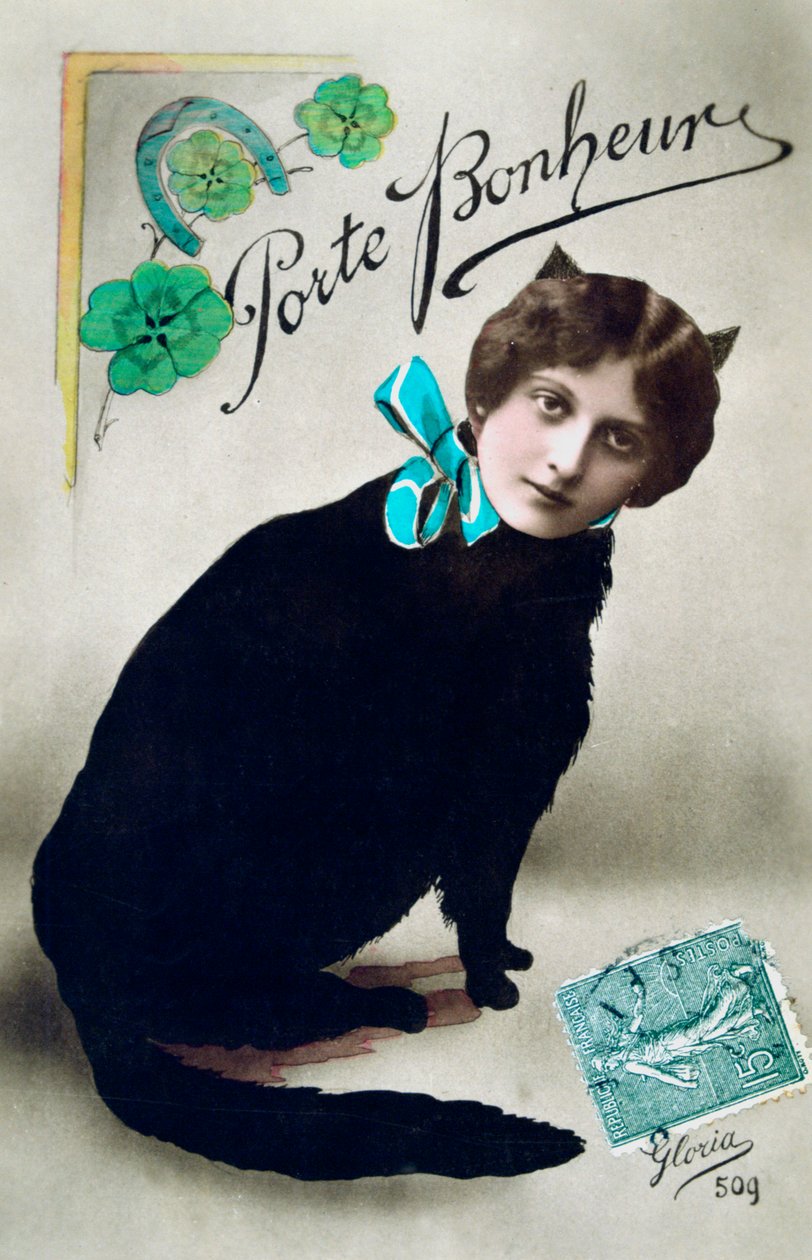 Breng Geluk, Franse Ansichtkaart, ca. 1900 door Unbekannt
