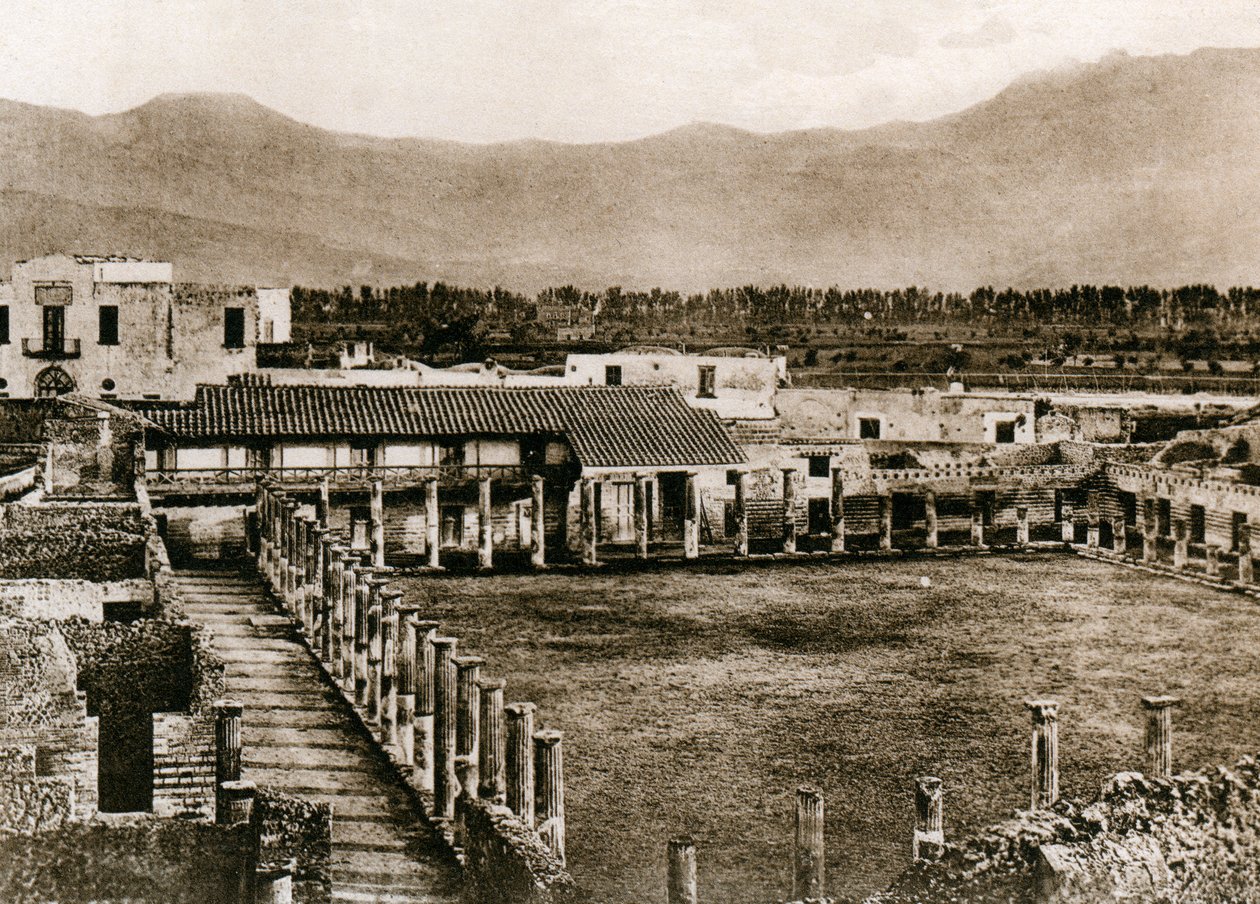 Caserma dei gladiatoren, Pompeii, Italië, c. 1900s door Unbekannt