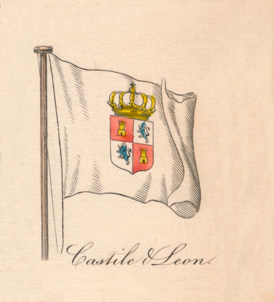 Castilië en León, 1838 door Unbekannt