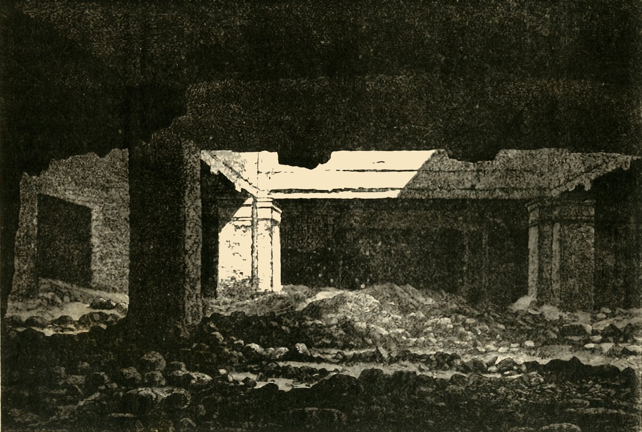 Catacomben in Alexandrië, 1890 door Unbekannt
