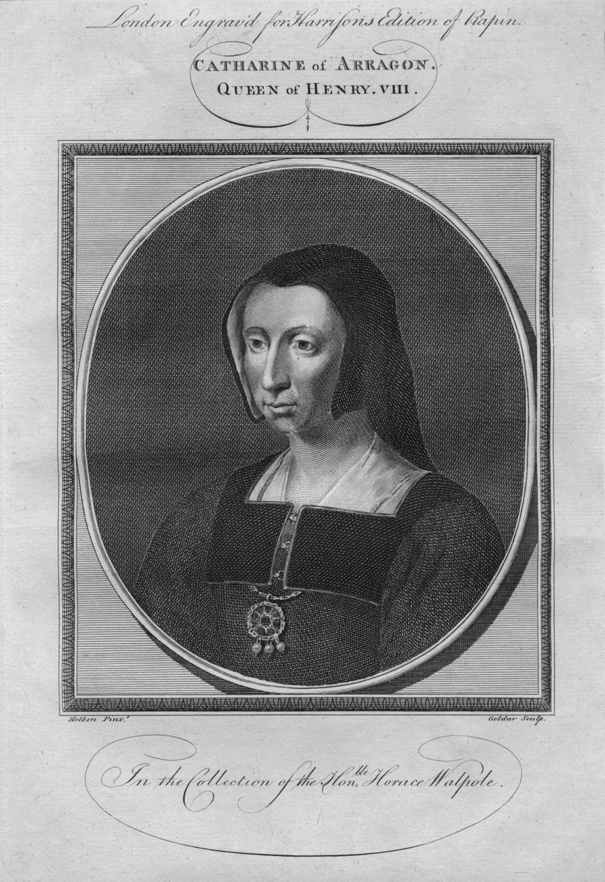 Catherine van Aragon, koningin van Hendrik VIII, 1784 door Unbekannt