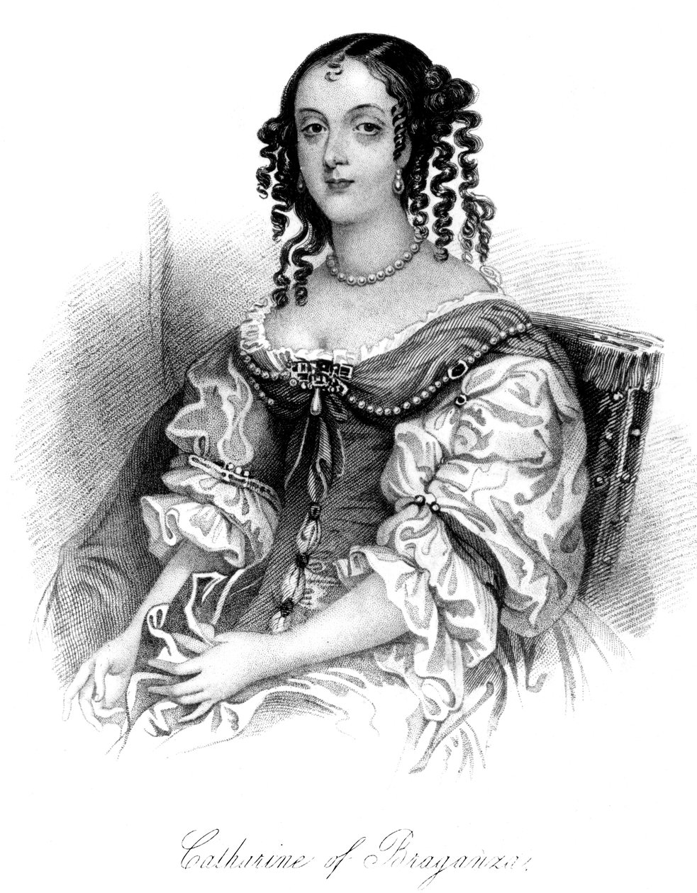 Catherine van Braganza 1638-1705 door Unbekannt