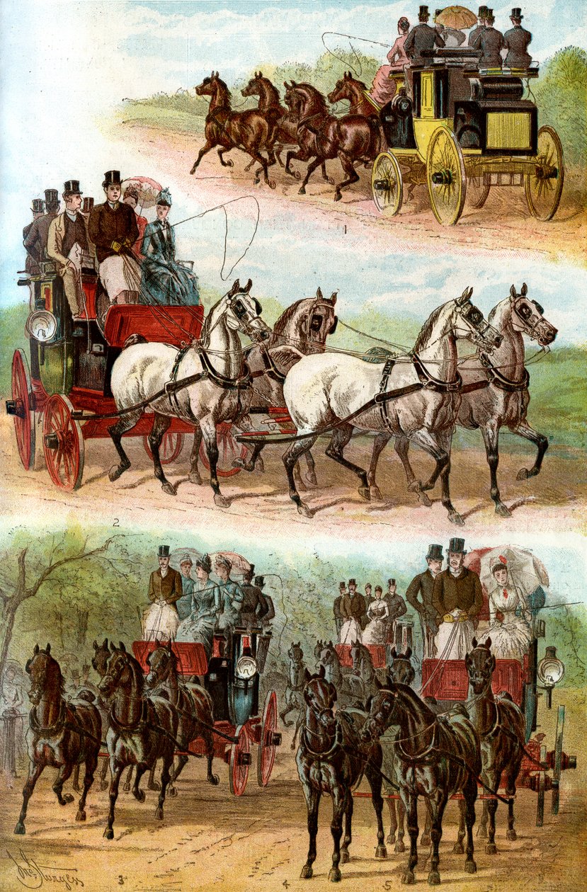 Beroemde teams in het park, 1887 door Unbekannt