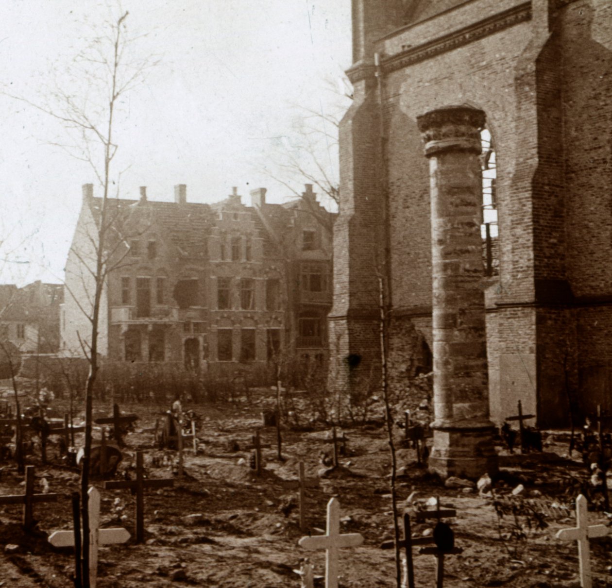 Begraafplaats, Nieuwpoort, Vlaanderen, België, ca. 1914-ca. 1918 door Unbekannt