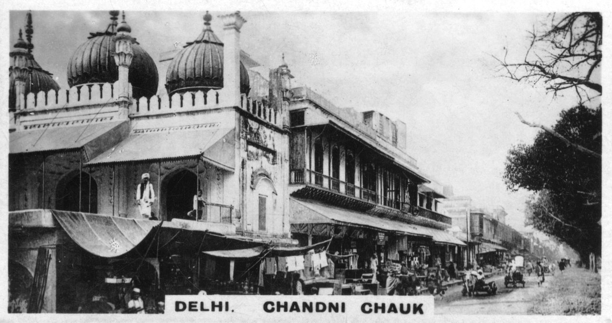 Chandni Chowk, Delhi, India, ca. 1925 door Unbekannt