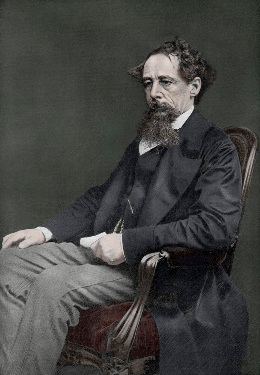 Charles Dickens, 19e-eeuwse Engelse auteur, 1910 door Unbekannt