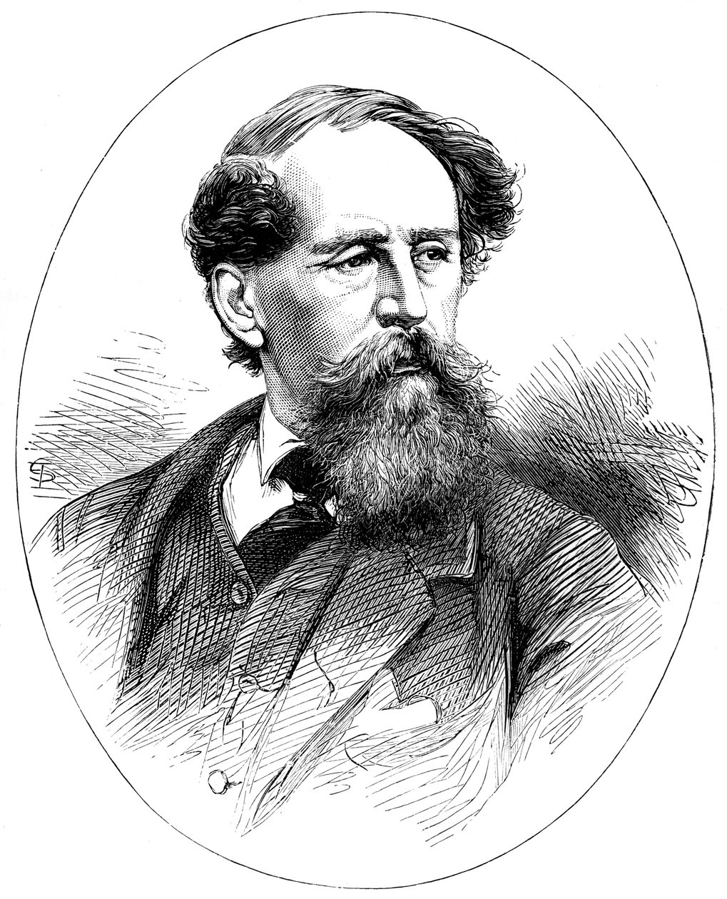Charles Dickens, 19e-eeuwse Engelse romanschrijver door Unbekannt