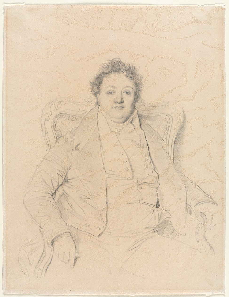 Charles Thévenin, naar Ingres, 1800s door Unbekannt