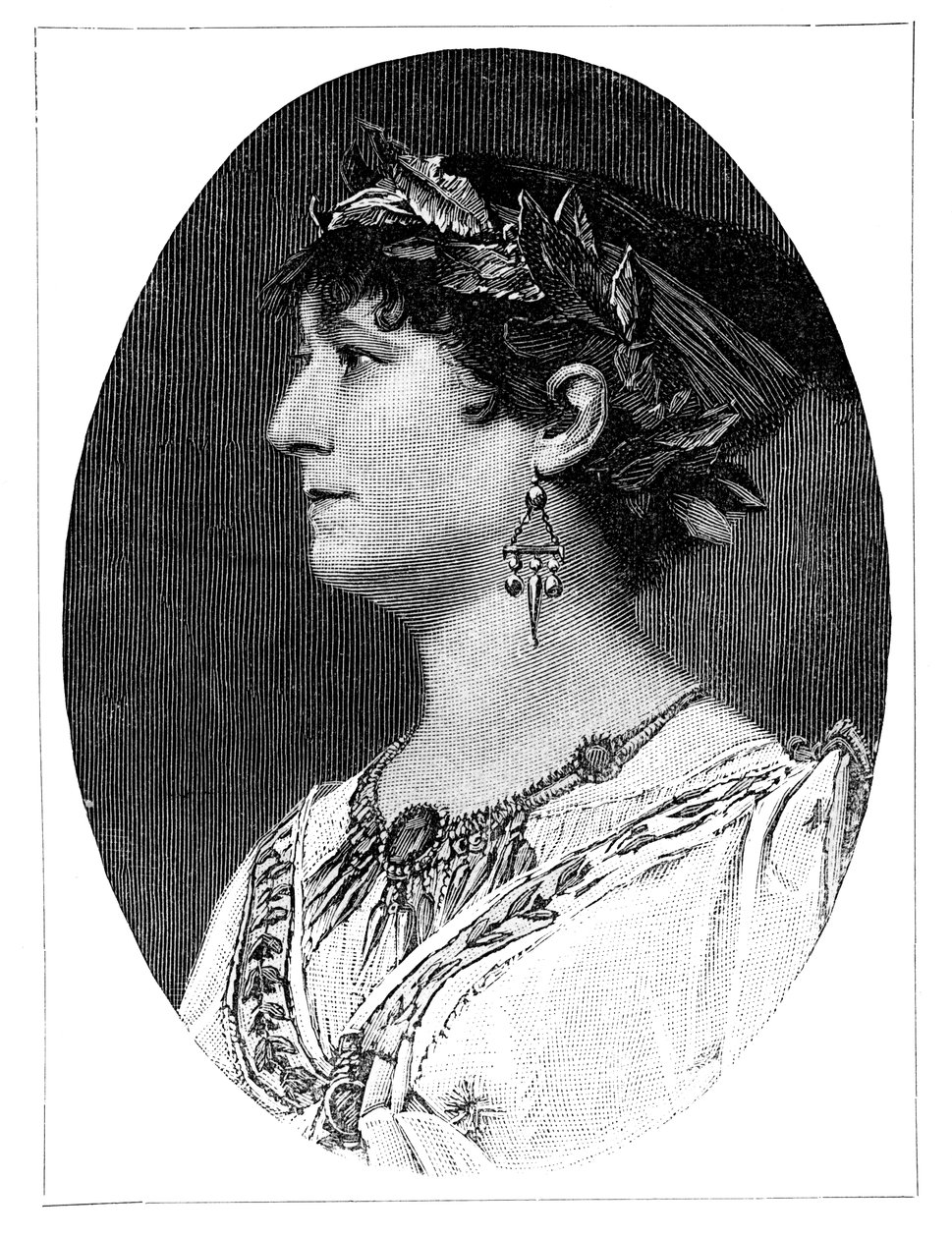 Charlotte Wolter, 19e-eeuwse Oostenrijkse actrice, 1900 door Unbekannt