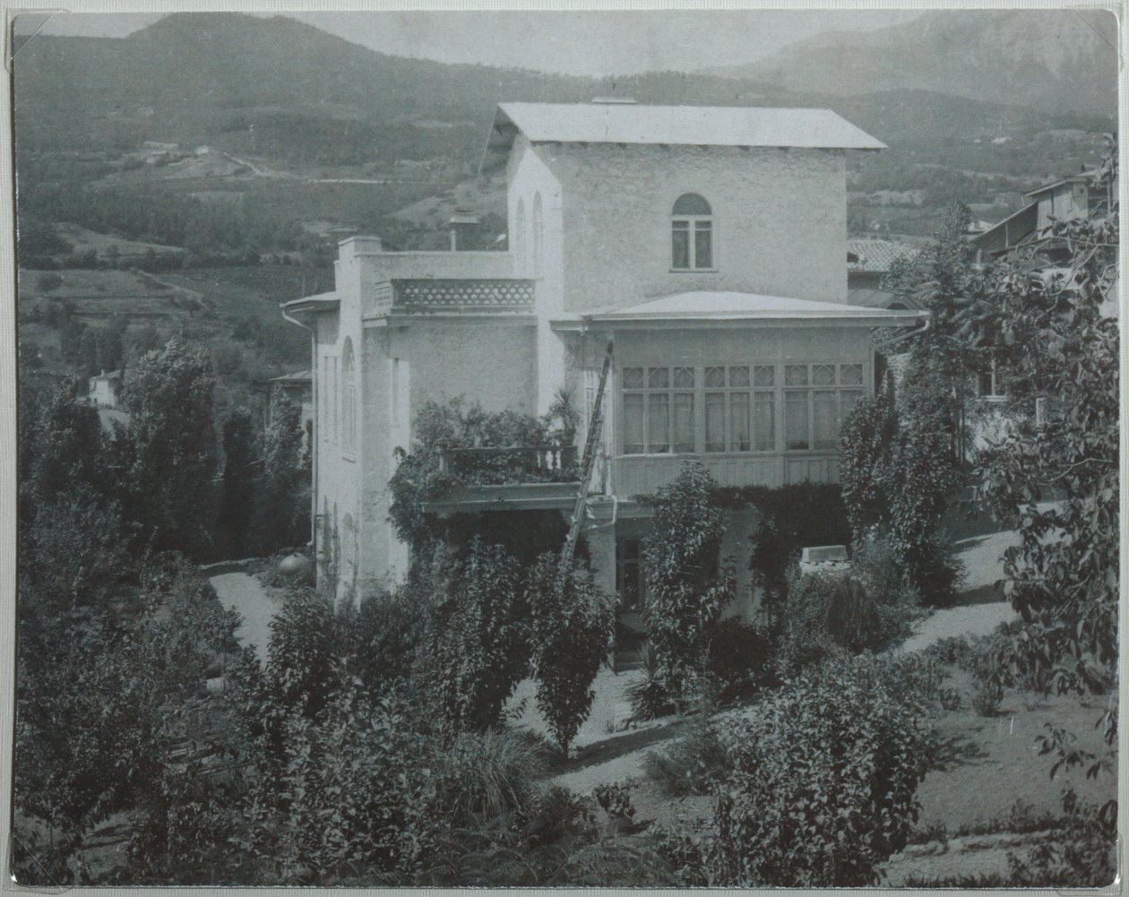 Tsjechovs Huis in Jalta, 1890s door Unbekannt