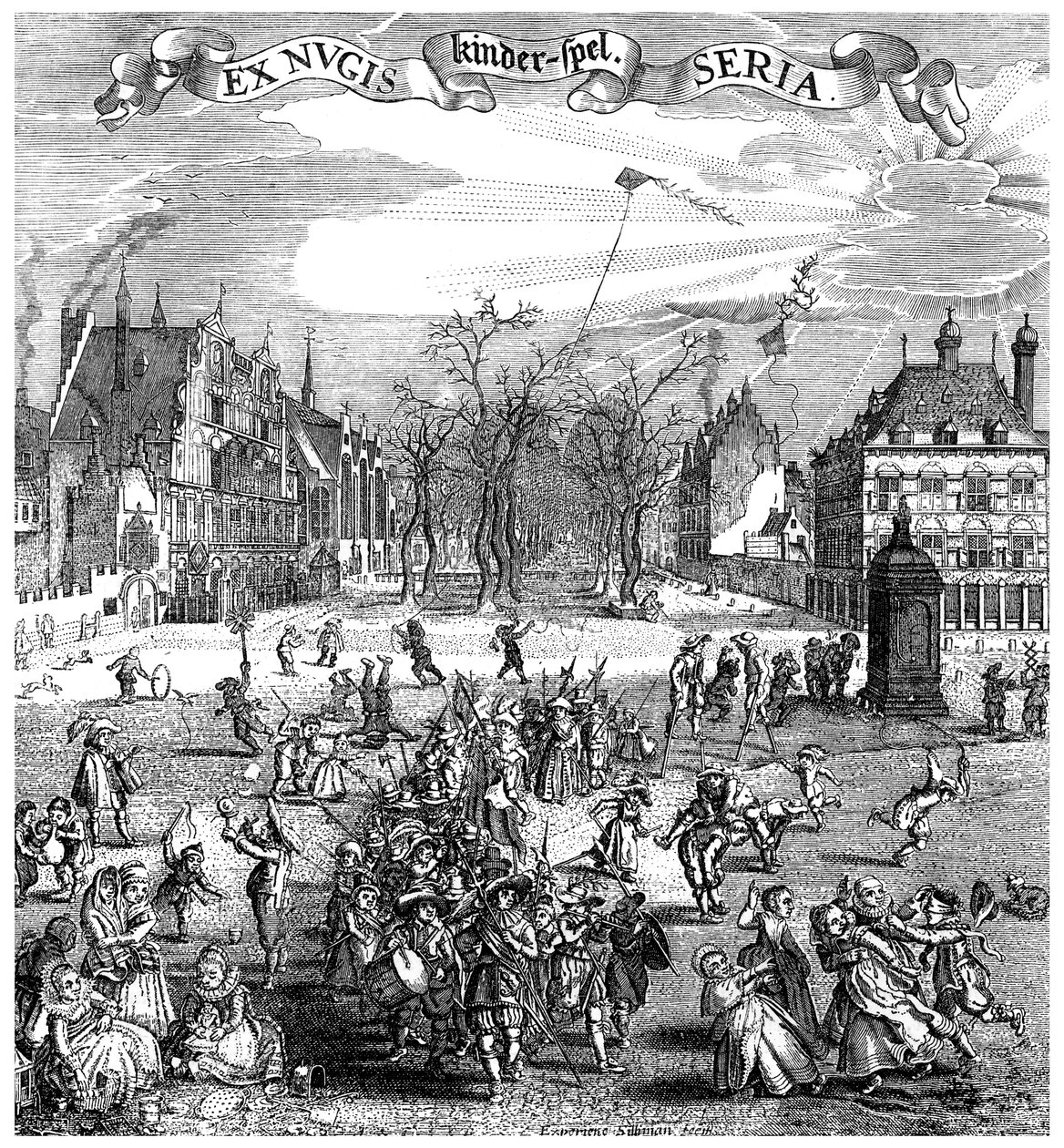 Kinderspelen, 1882 door Unbekannt
