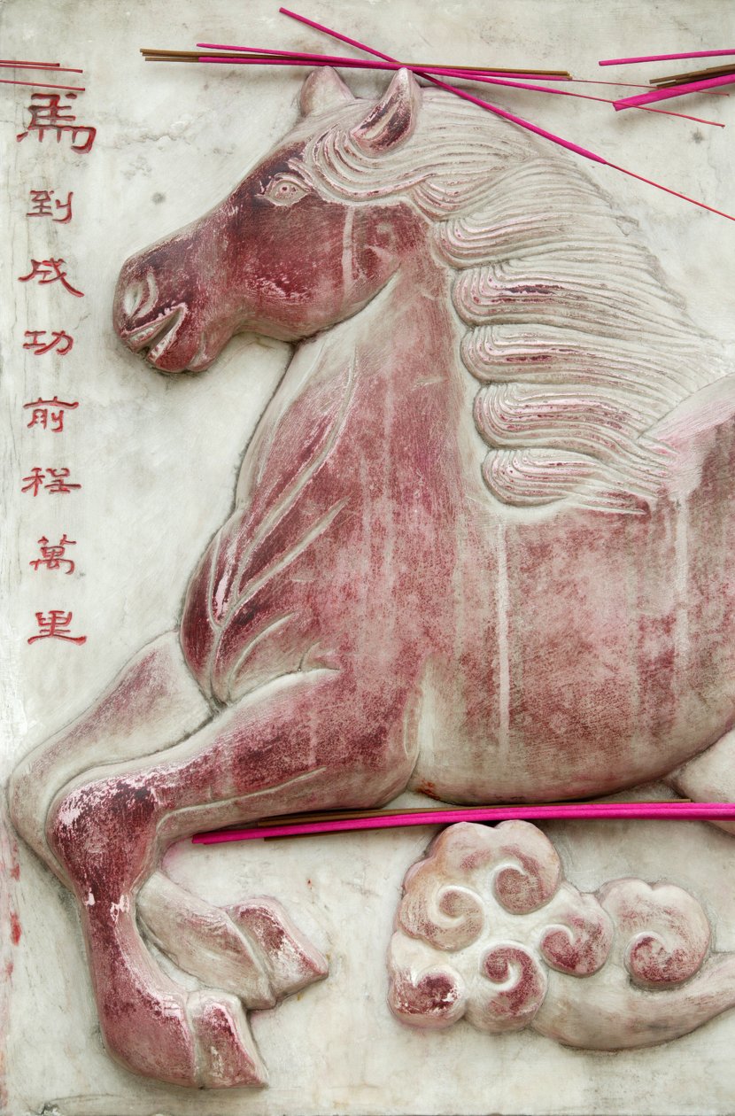 Chinees astrologisch teken. Witte wolkentempel, Peking, China door Unbekannt