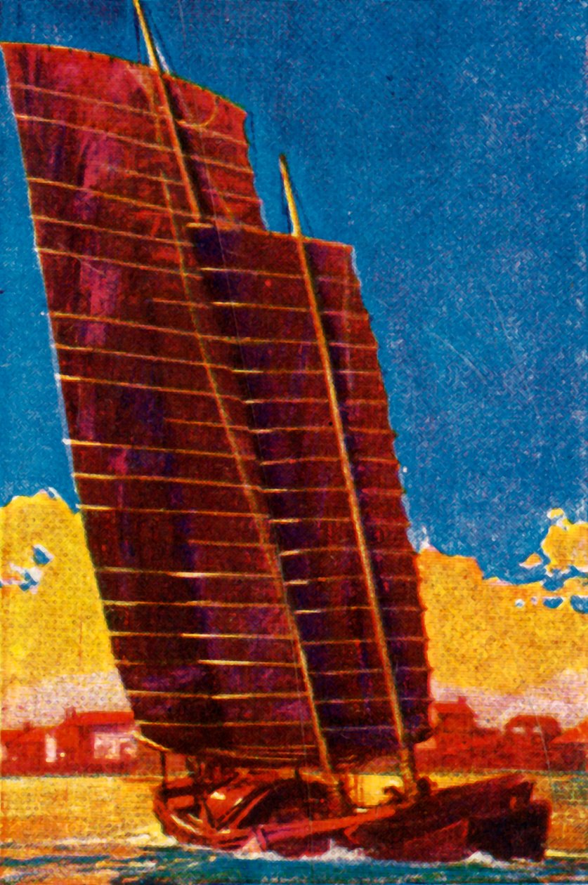 Chinese jonk, ca. 1928 door Unbekannt