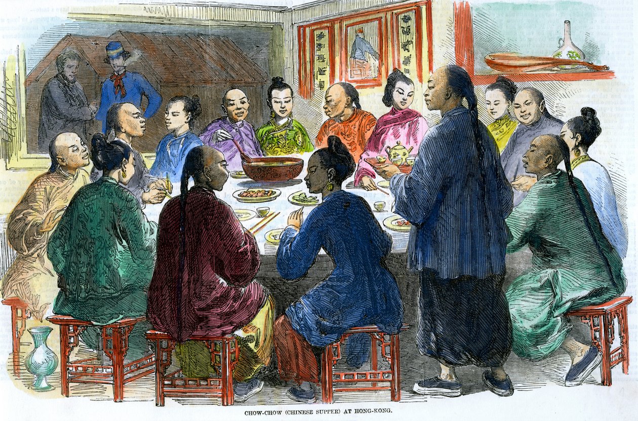 Chow-chow Chinese maaltijd in Hong Kong door Unbekannt