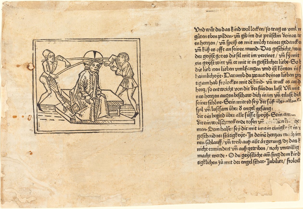 Christus gekroond met doornen door Unbekannt