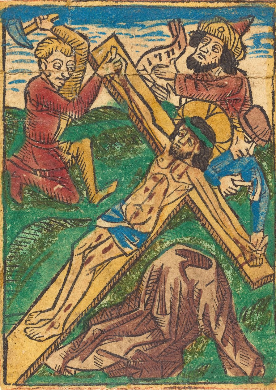 Christus aan het Kruis Genageld, c. 1490 door Unbekannt
