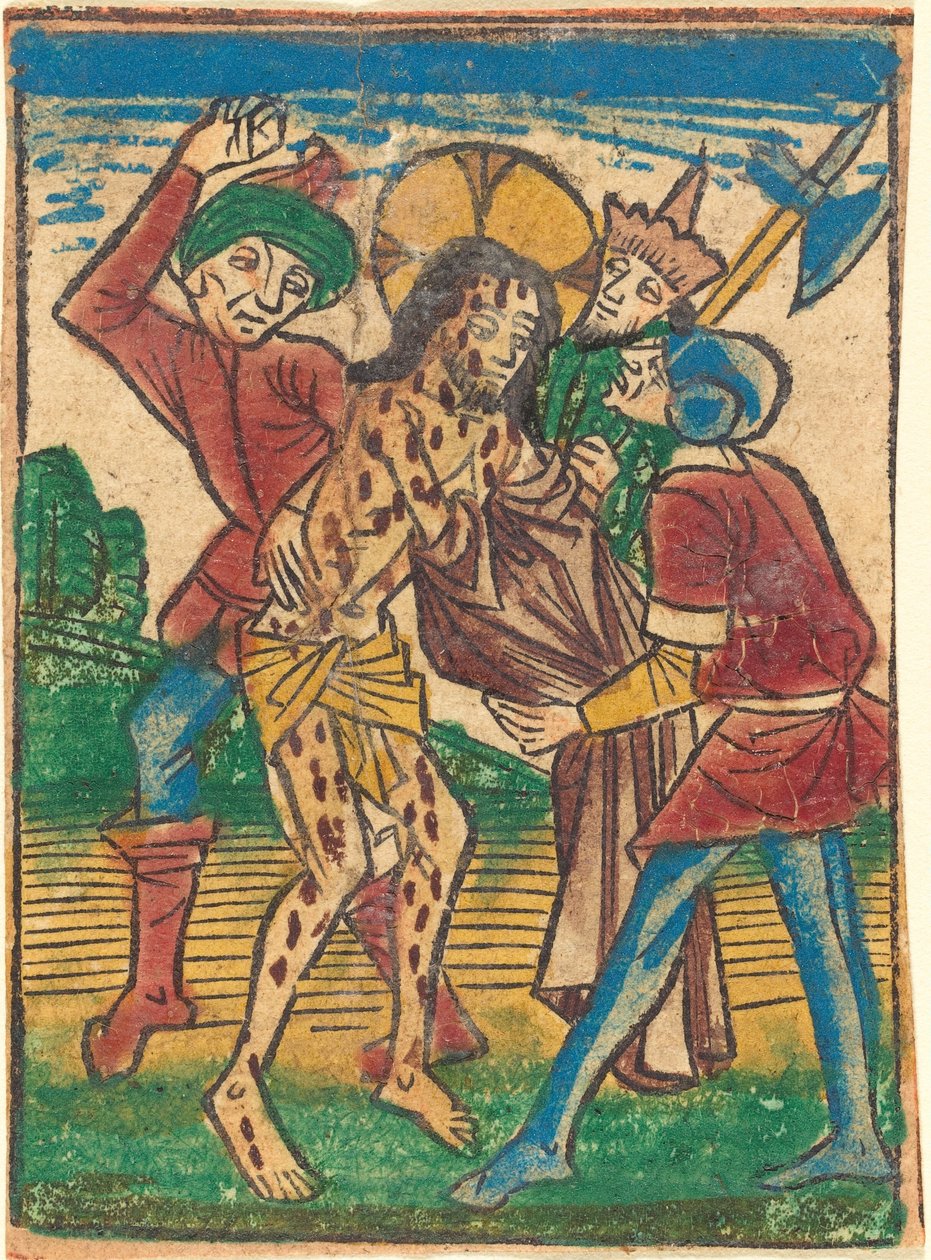 Christus ontkleed, ca. 1490 door Unbekannt
