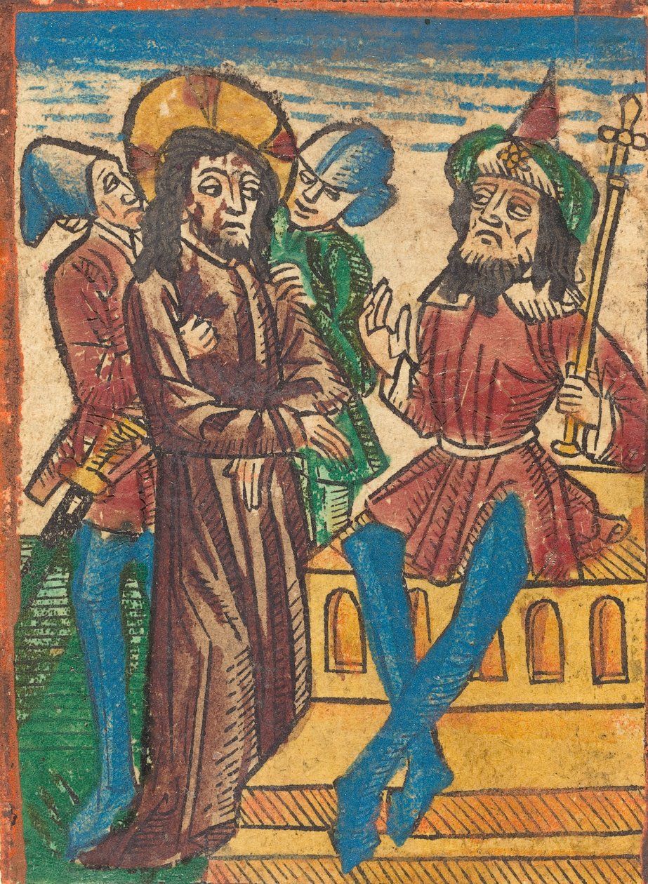 Christus voor Pilatus, c. 1490 door Unbekannt