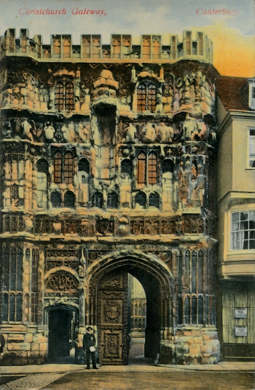 Christchurch Gateway, Canterbury, eind 19e-begin 20e eeuw door Unbekannt