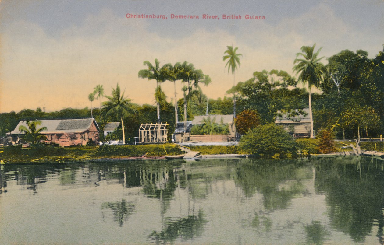 Christianburg, Demerara-rivier, Brits Guyana, begin 20e eeuw door Unbekannt