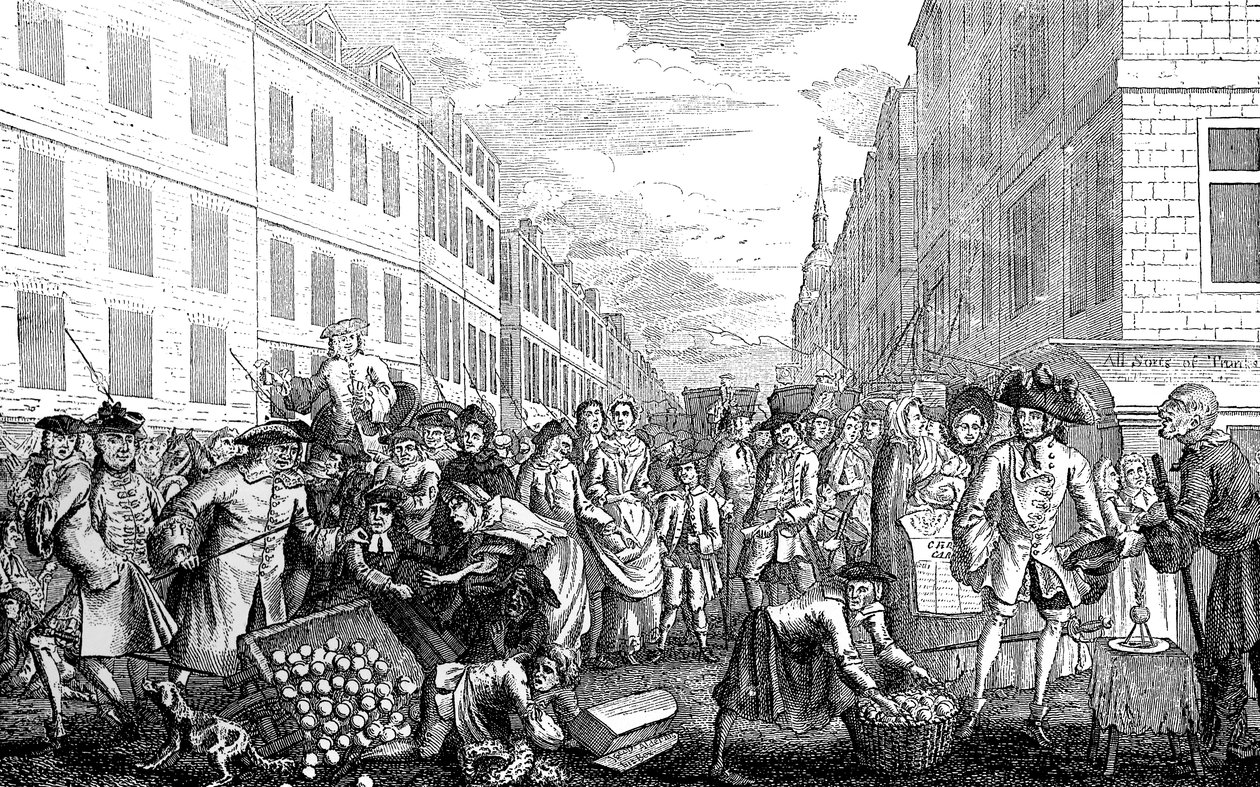 Kerstmis Gambolls, Tweede Kerstdag, 1747 door Unbekannt