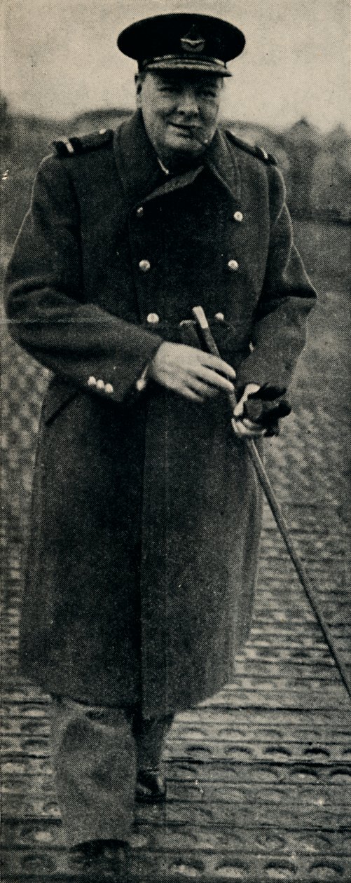 Churchill als Vlieger door Unbekannt