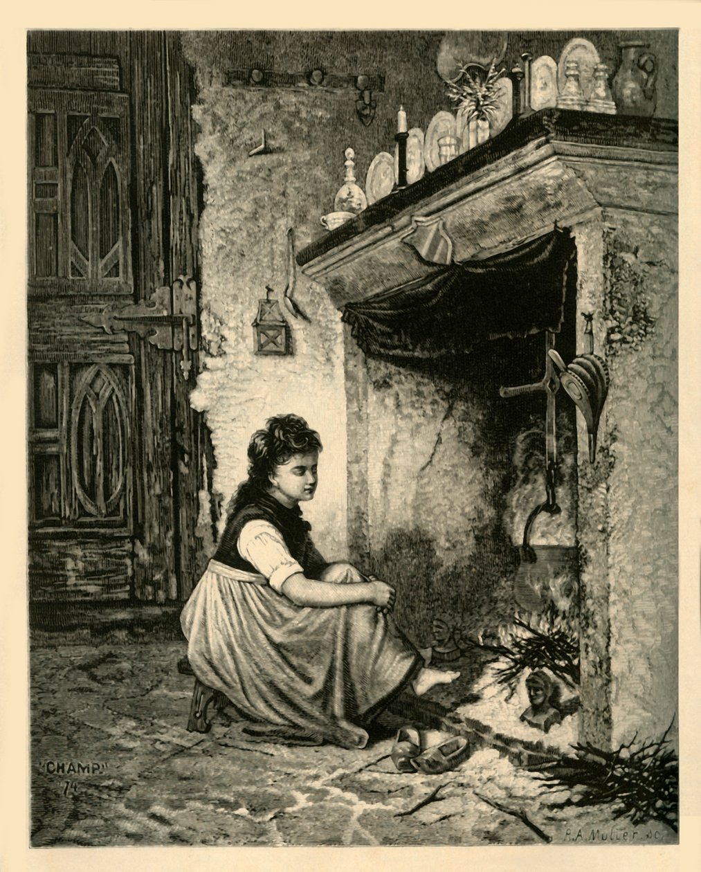 Assepoester, 1883 door Unbekannt