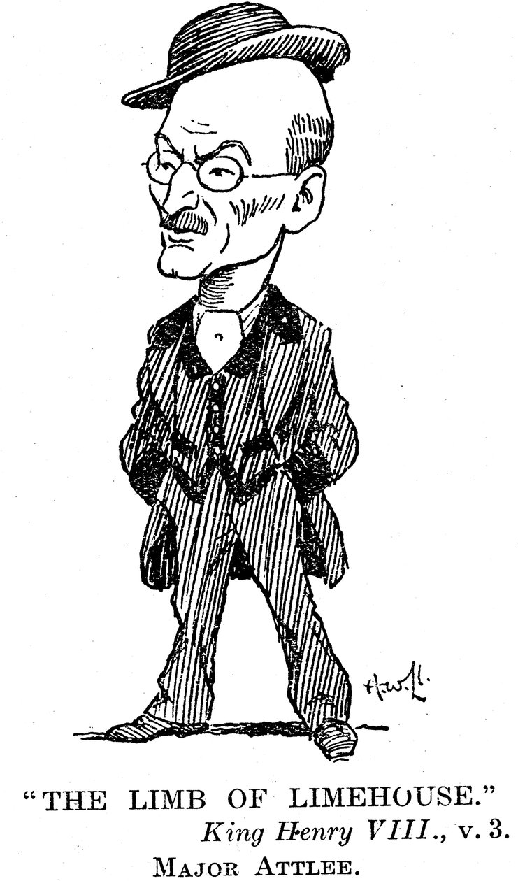 Clement Atlee 1883-1967 Britse Labour staatsman, 1932 door Unbekannt