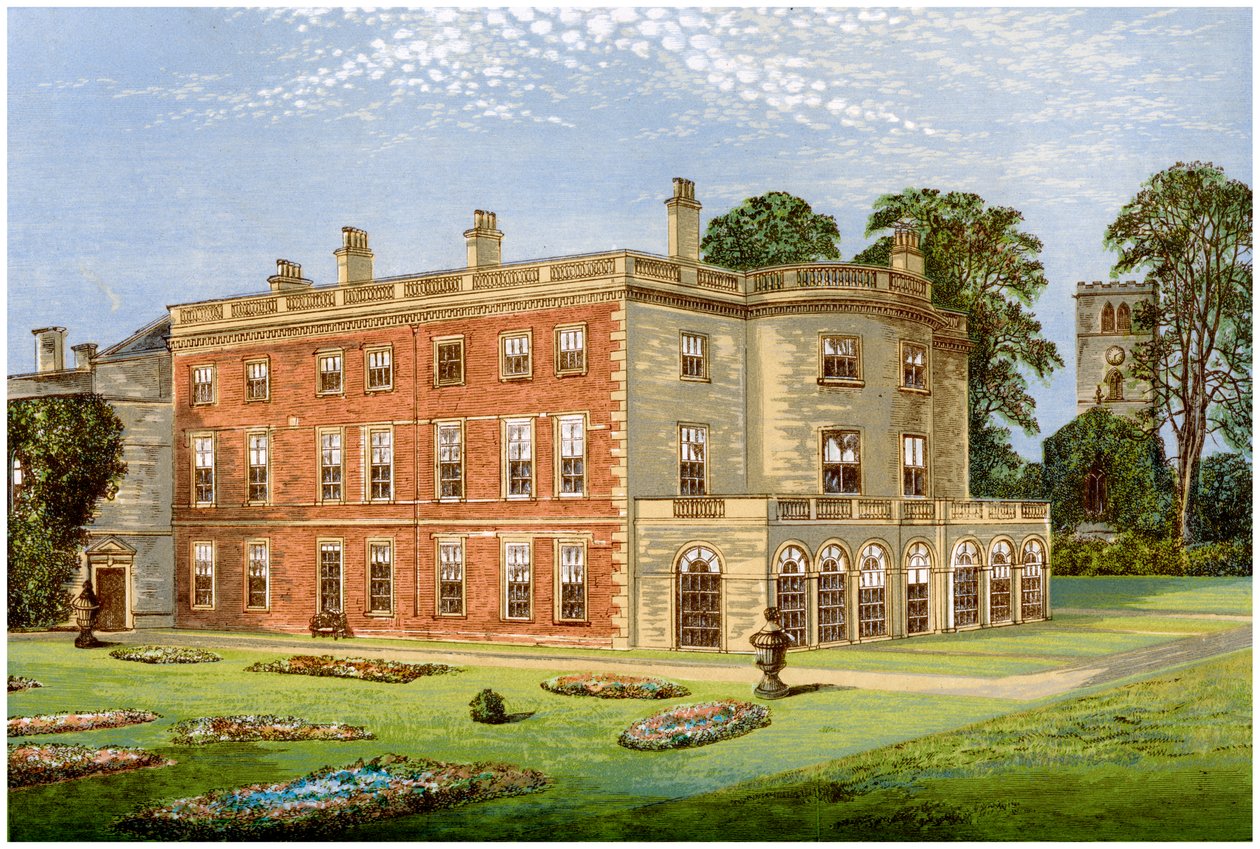 Clifton Hall, Nottinghamshire, huis van Baronet Clifton, ca. 1880 door Unbekannt